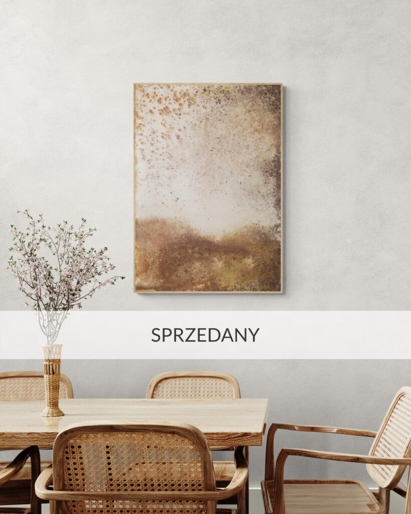 obraz w brązach